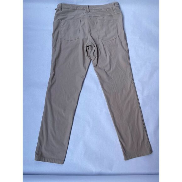Rye 51 Golf Voyager Pants Men's 36 Beige Performance Straight Leg Chino 5 Pocket - Picture 3 of 7